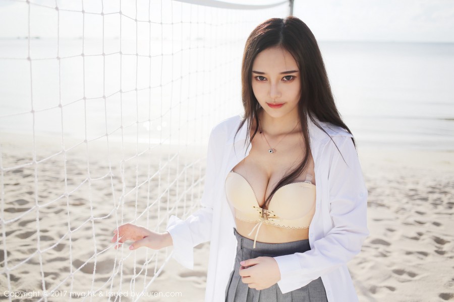 MyGirl 美媛馆 Vol.259 唐琪儿沙滩真空爆乳写真美照！